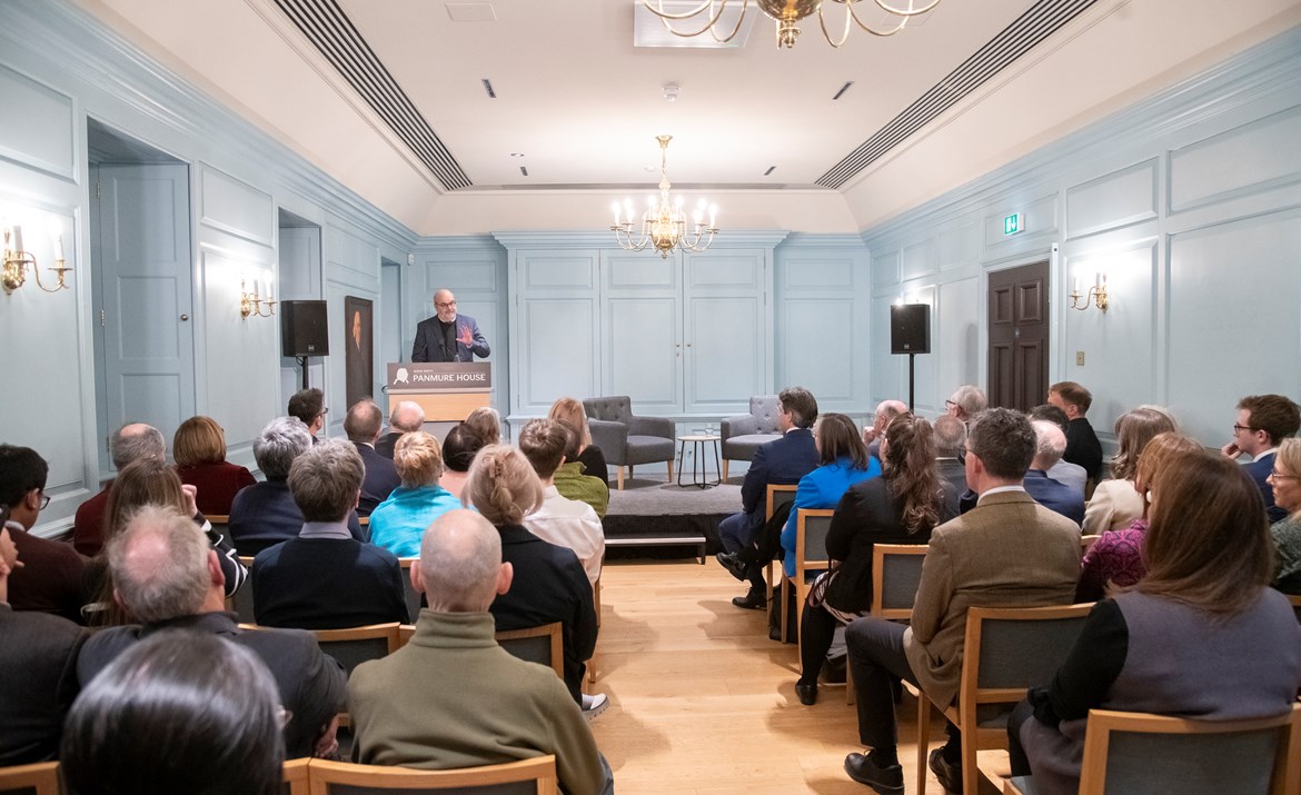 Panmure House Lecture Room during an insightful Adam Smith Lecture with a full house of guests