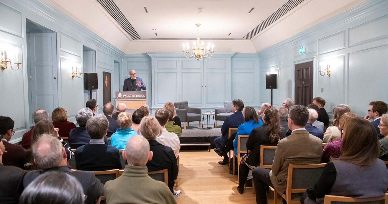 Panmure House Lecture Room during an insightful Adam Smith Lecture with a full house of guests