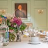 Panmure House Reading Room dining table with Smith Portrait in background